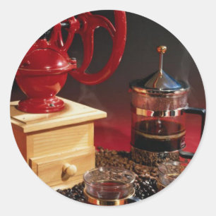 Coffee Classic Round Sticker