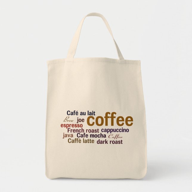 Coffee Cloud shopping tote (Front)