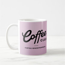 Coffee Club Mug - purple ombre