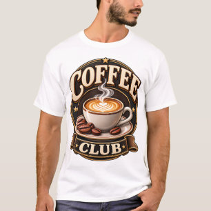 Coffee Club – Premium Vintage Coffee Lover Emblem T-Shirt