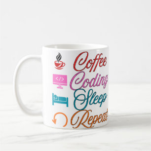 Coffee Coding Sleep Repeat - Programmer Mug