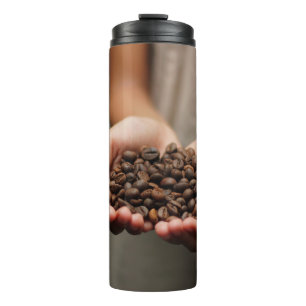 Coffee coffee beans aroma roasted thermal tumbler
