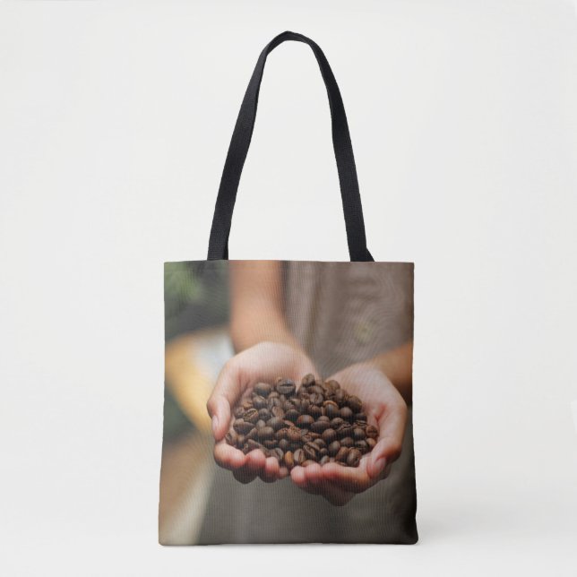 Coffee coffee beans aroma roasted tote bag (Front)