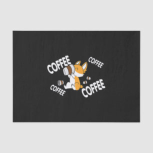 Coffee Coffee Coffee Corgi Premium Tissue Paper