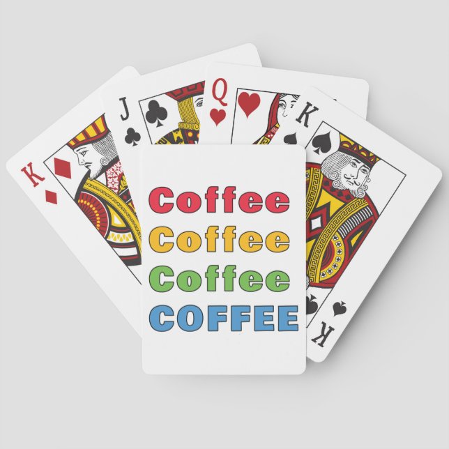 Coffee Coffee Coffee      Playing Cards (Back)