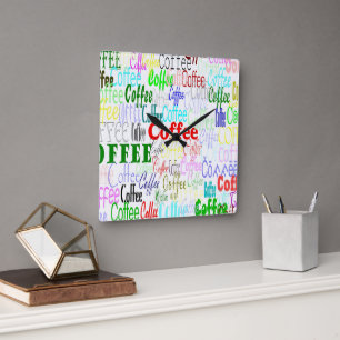 Coffee Coffee Coffee! Wall Clock