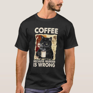 Coffee Coffee Cute Cat V neck T-Shirt