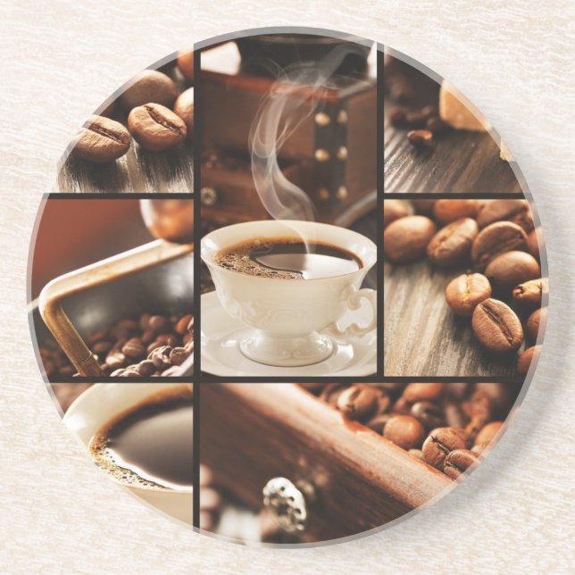 Coffee Collage Coaster (Front)