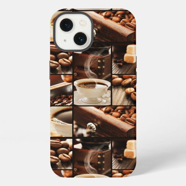 Coffee Collage iPhone Case (Back)