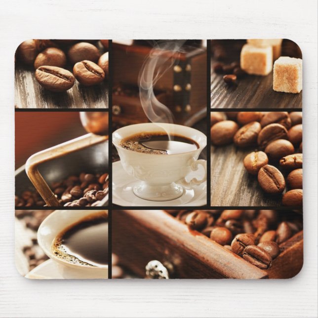 Coffee Collage Mouse Pad (Front)