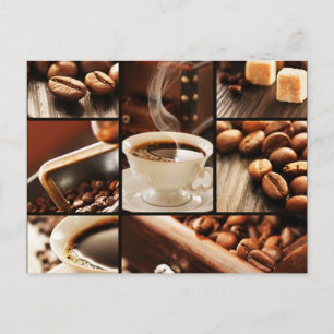Coffee Collage Postcard