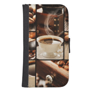 Coffee Collage Samsung S4 Wallet Case