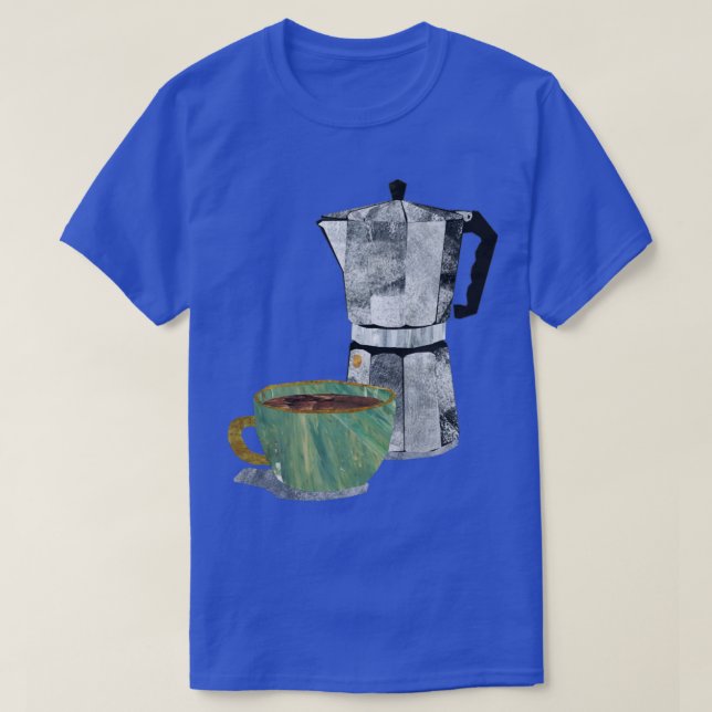 Coffee Combo moka pot and cup T-Shirt (Design Front)