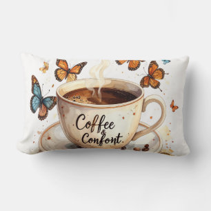 Coffee & Comfort Peaceful Butterfly Pillow