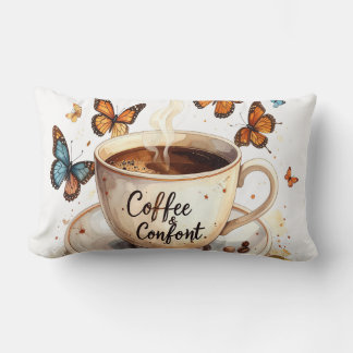 Coffee & Comfort Peaceful Butterfly Pillow