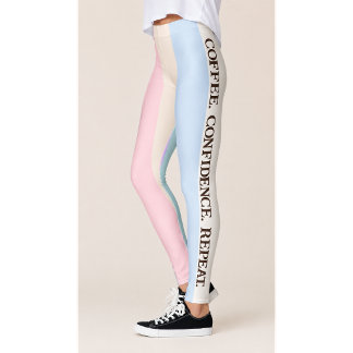 Coffee Confidence Repeat Coffee Leggings