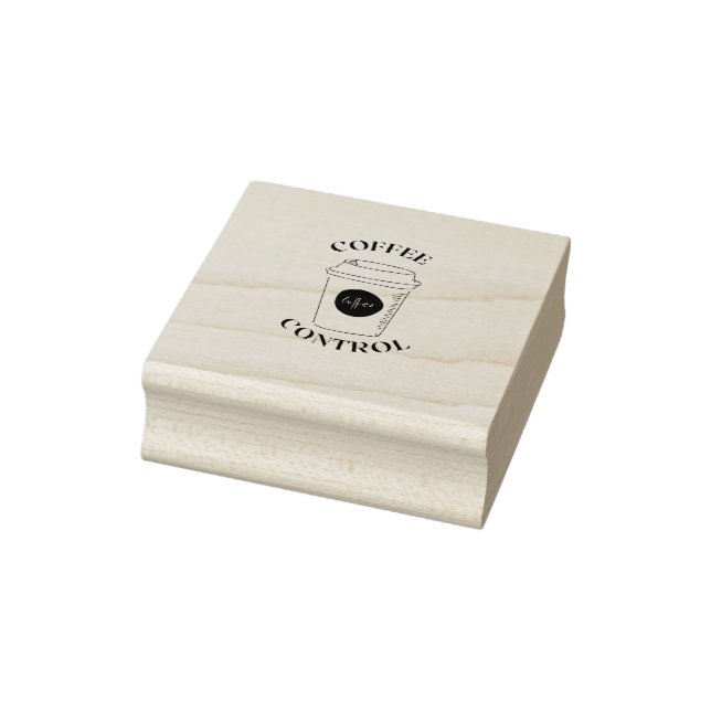 coffee control rubber stamp (Stamp)