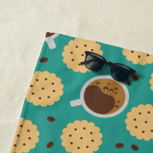 Coffee & Cookies Beach Towel