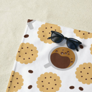 Coffee & Cookies Beach Towel