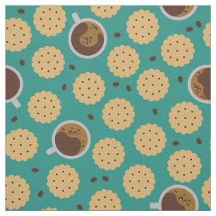 Coffee & Cookies Fabric