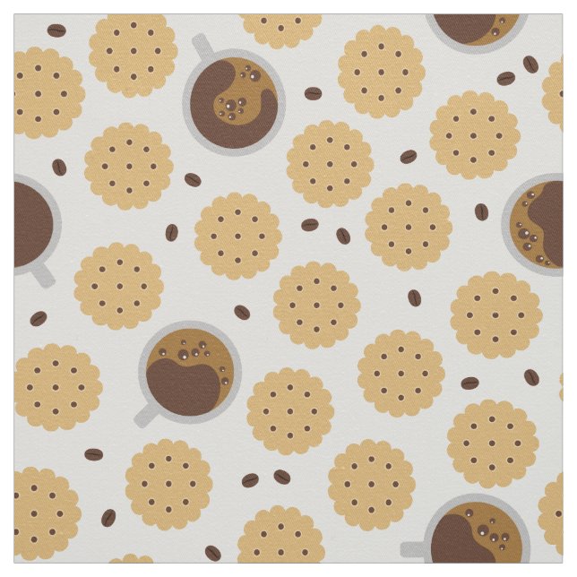 Coffee & Cookies Fabric (Swatch)