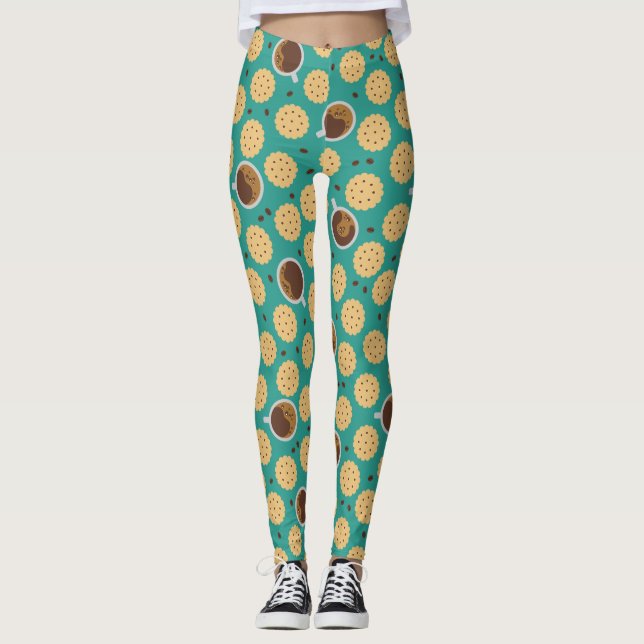 Coffee & Cookies Leggings (Front)
