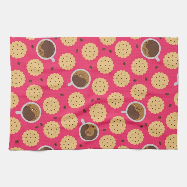 Coffee & Cookies Tea Towel (Horizontal)