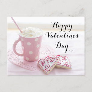 Coffee & Cookies Valentine   Postcard