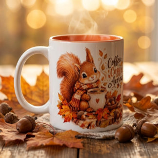 Coffee Cosy & Acorns Squirrel Mug – Autumn Waterco