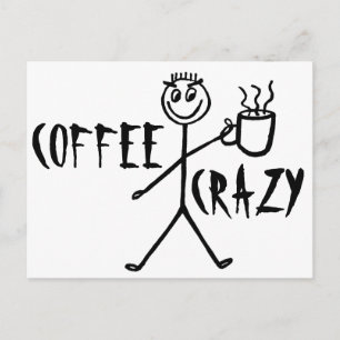 Coffee crazy postcards