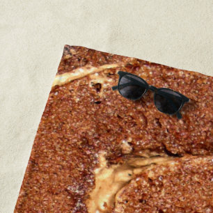 Coffee Cream Cake, Beach Towel