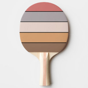 Coffee Cream Grey Dusty Rose On Watercolor Paper Ping Pong Paddle