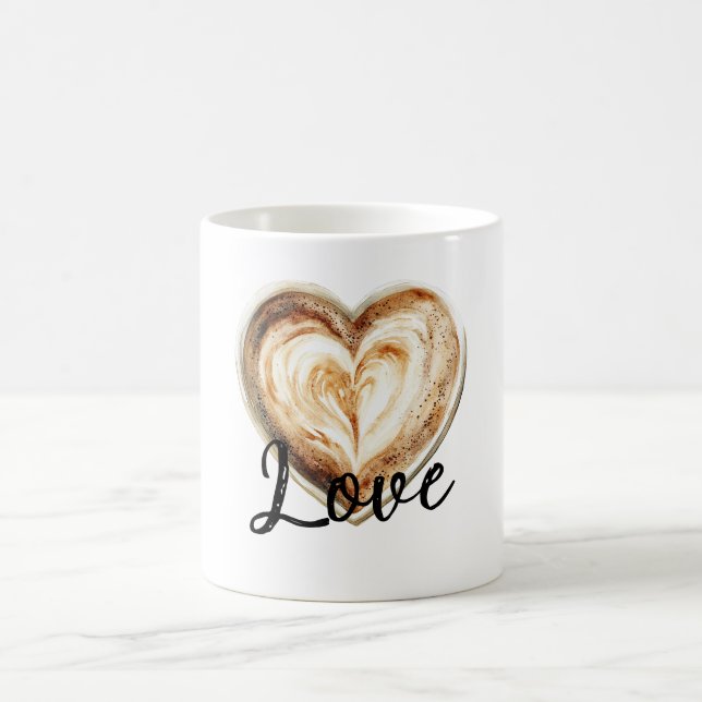 Coffee Cream Heart Mug (Center)