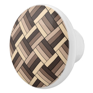 Coffee & Cream Mosaic Ceramic Knob