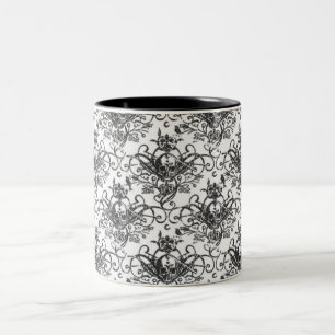 Coffee & Crossbones Two-Tone Coffee Mug