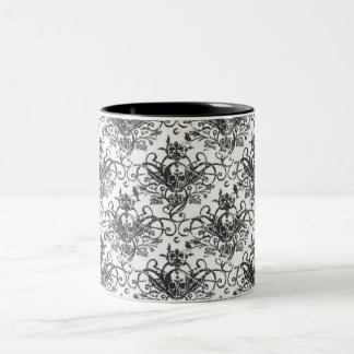 Coffee & Crossbones Two-Tone Coffee Mug