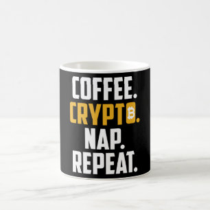 Coffee. Crypto. Nap. Repeat. Coffee Mug