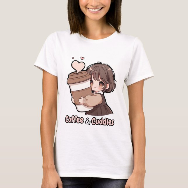 Coffee & Cuddles T-Shirt (Front)
