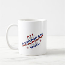Coffee Cup: All American Girl
