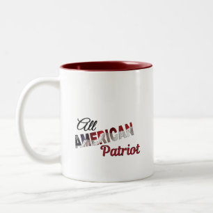Coffee Cup: All American Patriot Two-Tone Coffee Mug
