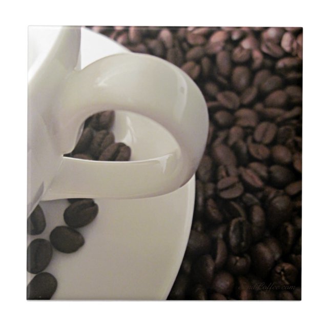 Coffee Cup and Beans Tile (Front)
