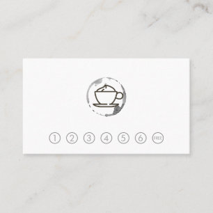 Coffee Cup and Stain Punch Card