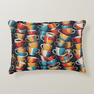 Coffee Cup Art Decorative Cushion