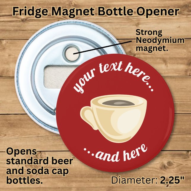 Coffee Cup Bottle Opener (Creator Uploaded)