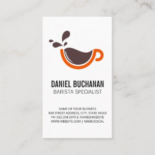 Coffee Cup Business Card