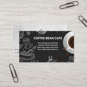 Coffee Cup   Cafe Illustrations Business Card