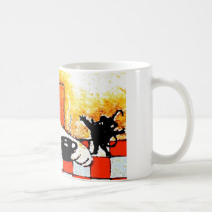 Coffee Cup Cat-Original Art by SQ Streater