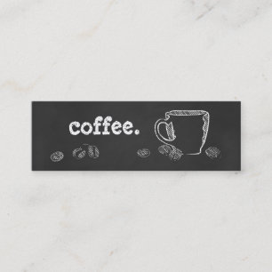 COFFEE CUP CHALK MINI BUSINESS CARD