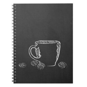 COFFEE CUP CHALK NOTEBOOK