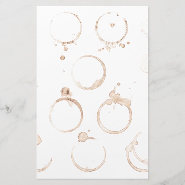 Coffee cup coffee stain stationery (Front)
